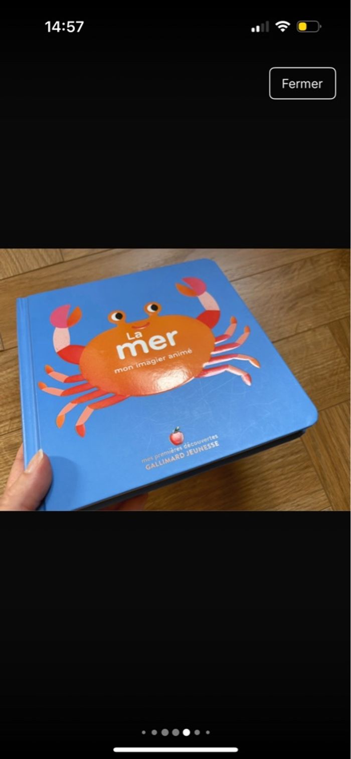 Livre imagier volets ouvrir enfant La mer Gallimard - photo numéro 5