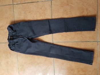 Jeans skinny été fille 8 ans noir Tape à l'oeil