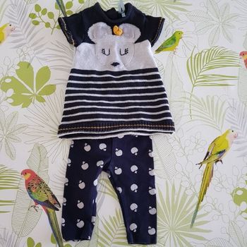 Robe manches courtes + leeging