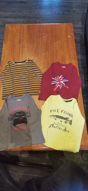 Tee shirts manches longues 36 mois 3 ans