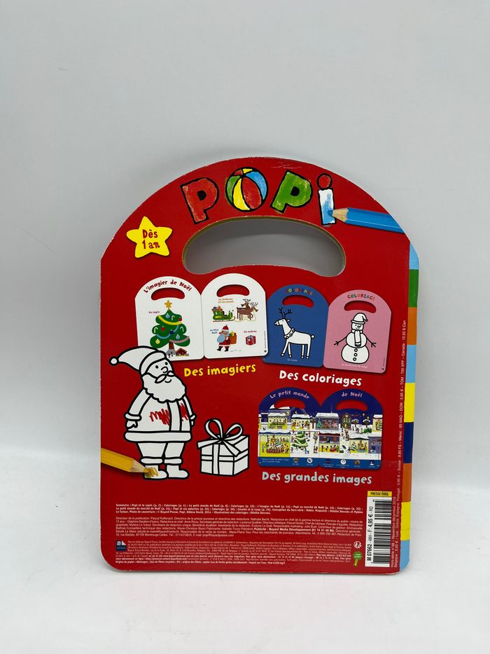 Livre d’activité magazine Popi mes premiers coloriages avec Popi special Noël Neuf ! - photo numéro 4