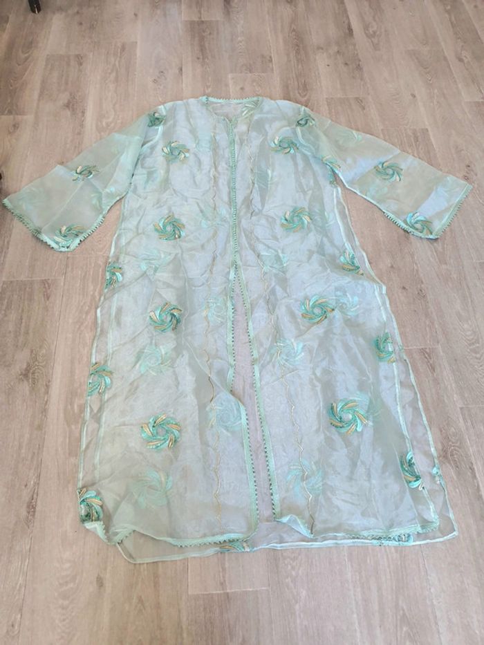 Caftan bleu clair 2 pièces - photo numéro 11