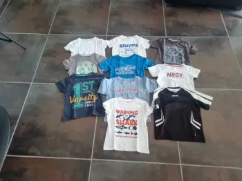 Lot 10 t-shirt manches courtes
