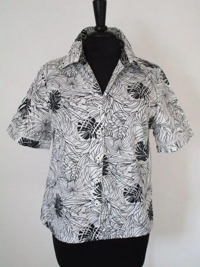 Chemise imprimé feuillage Jac Jac 40 NEUVE - photo numéro 2