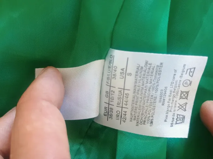 imper vert menthe à ceinture 38/40 - photo numéro 3