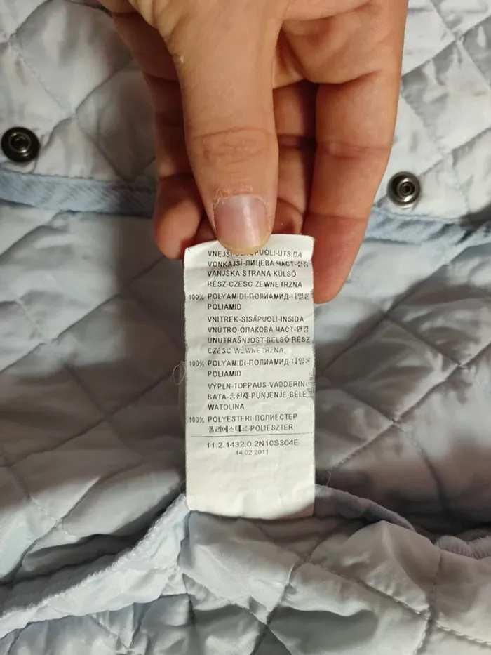 Veste matelassée Benetton Baby bleue ciel taille 9/12 mois - photo numéro 7