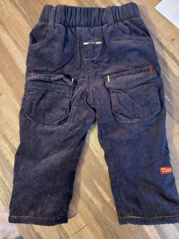 Pantalon velours 6mois doublé