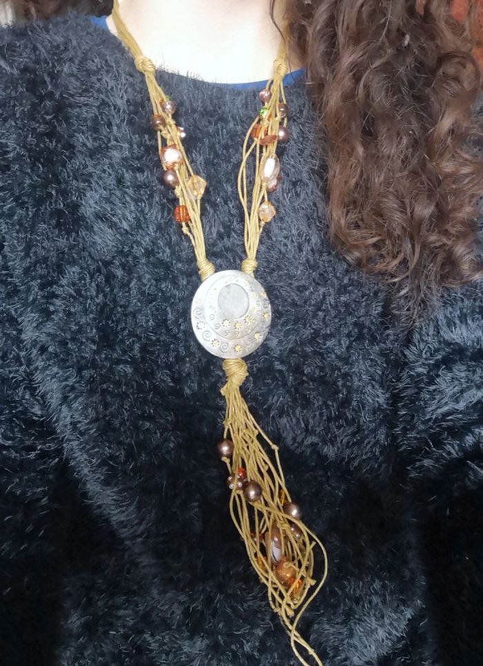 Collier fantaisie vert - photo numéro 2