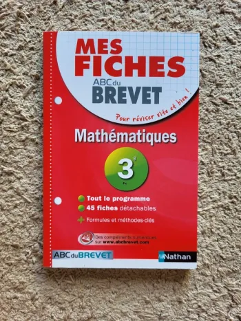 Mes fiches ABC du brevet Neuf - Mathématiques- Nathan