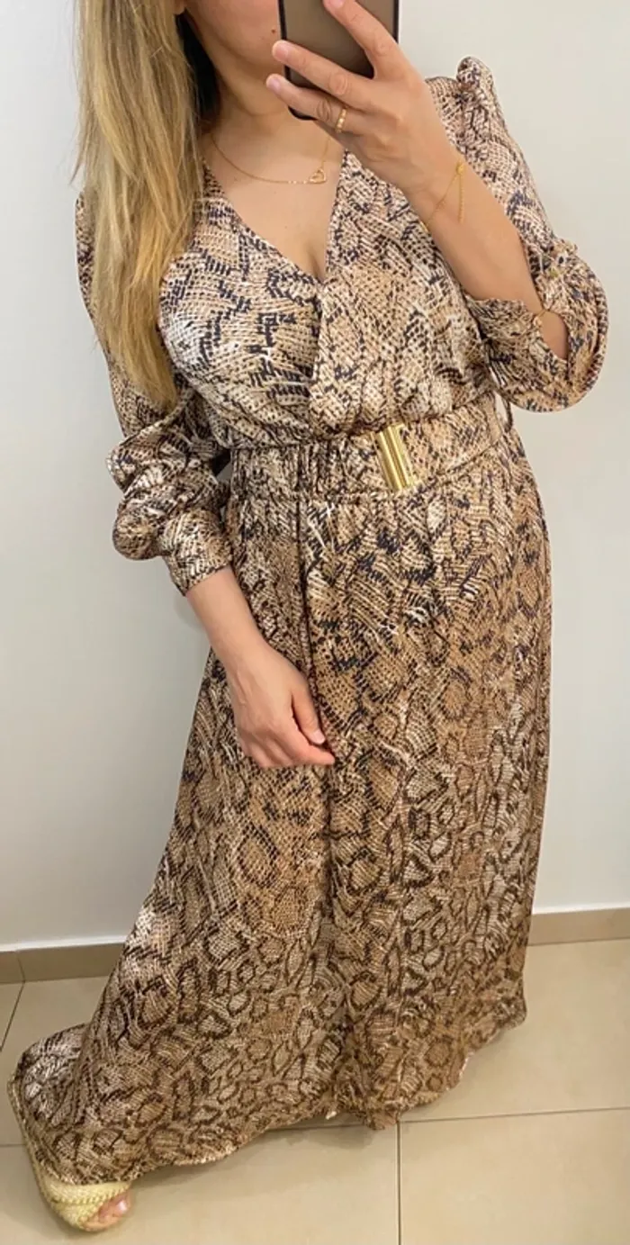 Robe longue imprimée - photo numéro 2