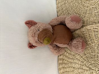 doudou peluche ours Aubépine rose marron Rendez vous chemin du loup MOULIN ROTY