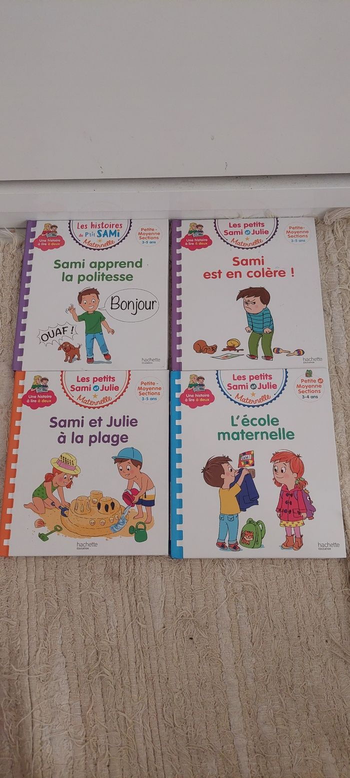 Lot de 4 livres Les petits Sami et Julie maternelle 3-5 ans - photo numéro 2