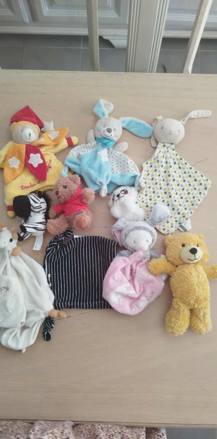 Lots doudou peluche