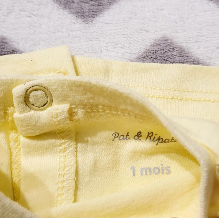 Tee shirt manches longues 1 mois Pat et Ripaton - photo numéro 3