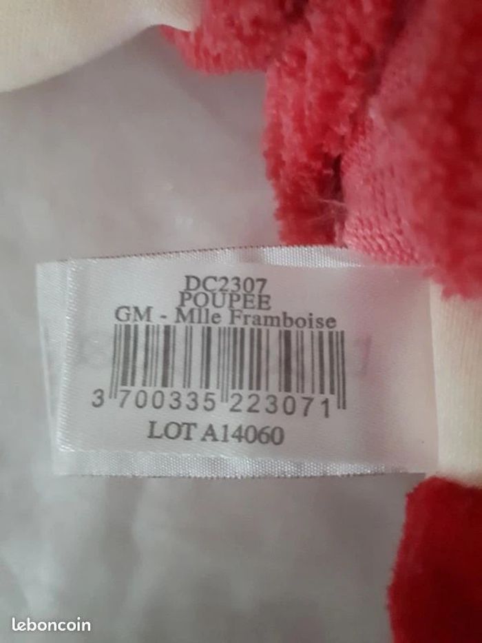 Poupée Melle Framboise grand modèle DC2307 Doudou & Compagnie - photo numéro 2