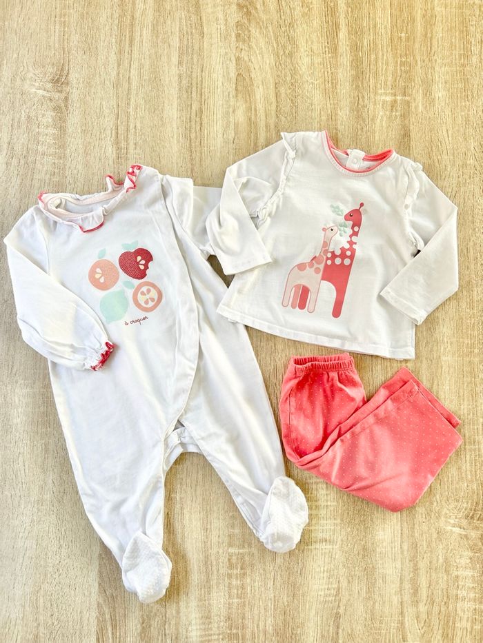 2 pyjamas bébé fille
