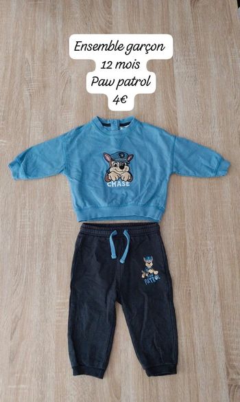 Ensemble bébé garçon 12 mois pat patrouille