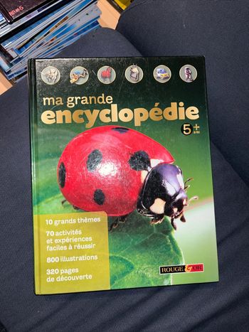 Livre pour enfants ma grande encyclopédie rouge et or