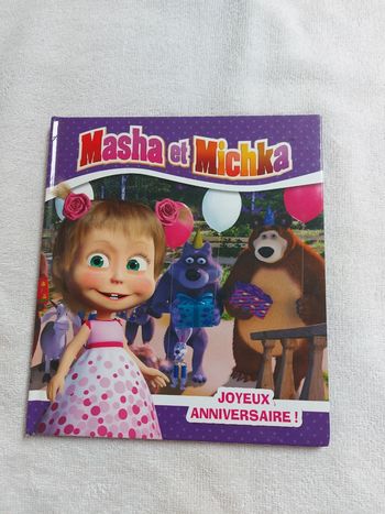 Livre masha et michka joyeux anniversaire