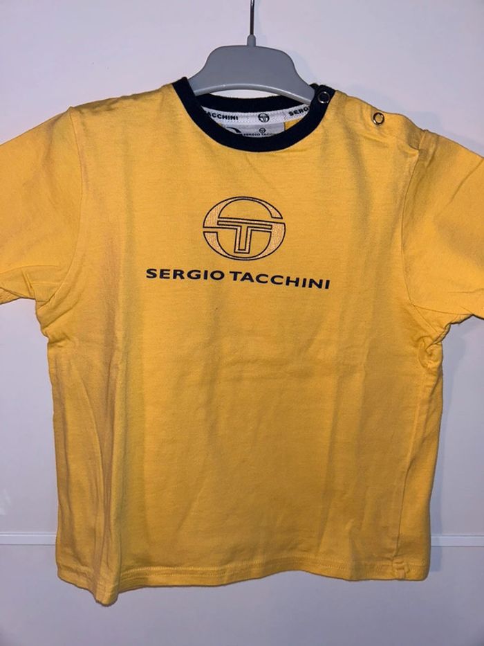 T-shirt à manches courtes jaune Sergio Tacchini - photo numéro 2