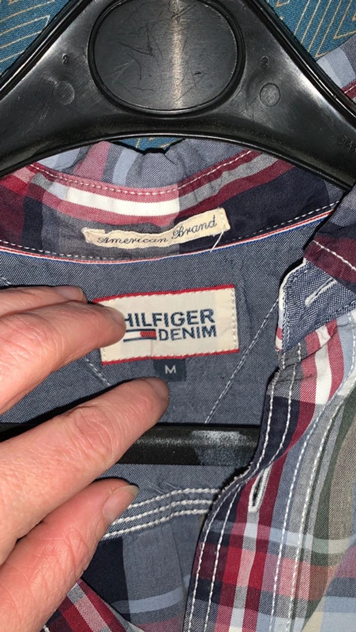 Chemise à carreaux Hilfiger Denim (multicolore), M - photo numéro 3