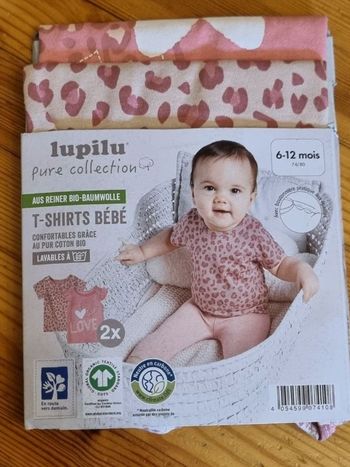 Lot 2 t-shirts bébé fille neuf