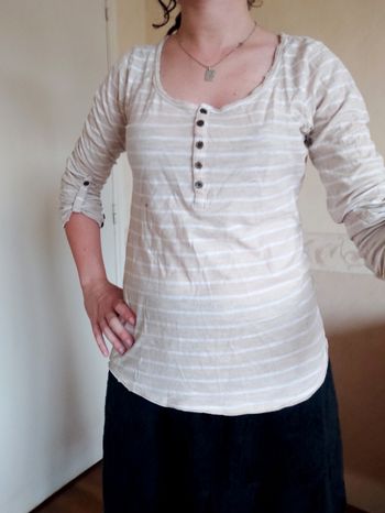 Haut à rayures