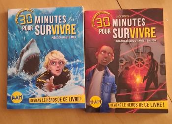 Lot de 2 livres 30 minutes pour survivre