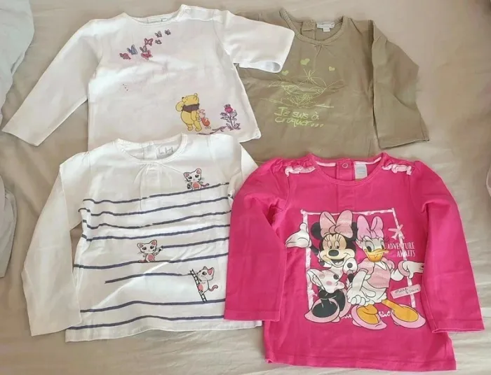 Lot 9 tee-shirts manches longues 2 ans - photo numéro 4
