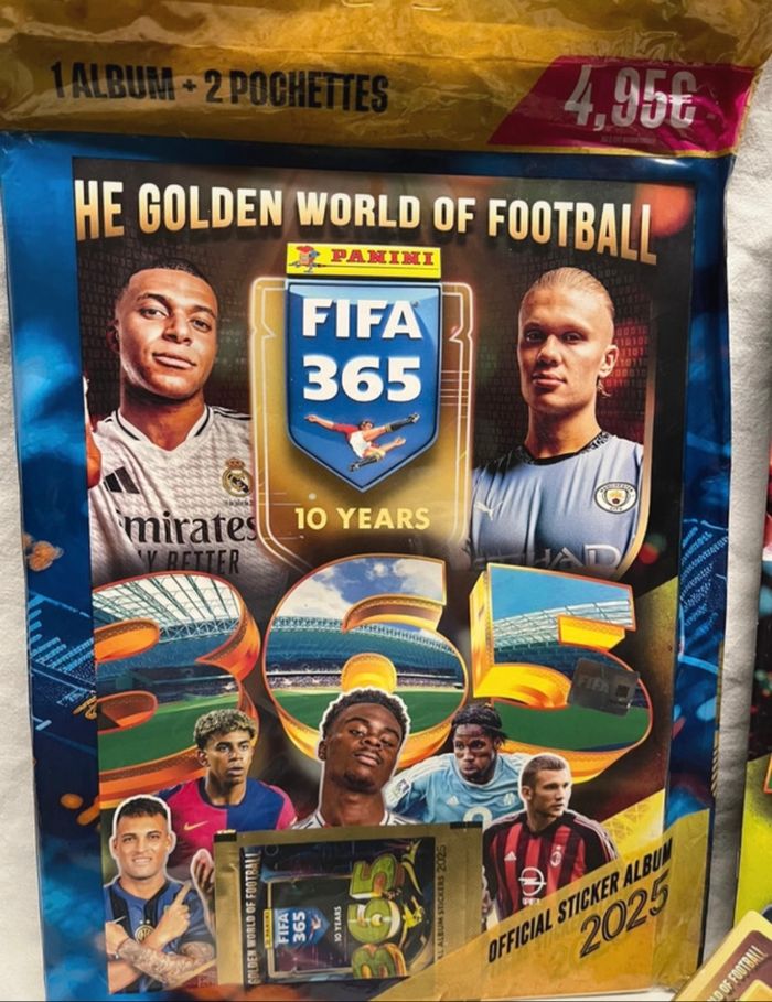 Kit Panini stickers Foot FIFA 365 10 ANS 2025 neuf scellé - photo numéro 2