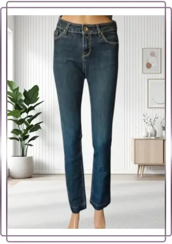 Jean Teddy Smith ,coupe slim fit ,taille haute ,extensible