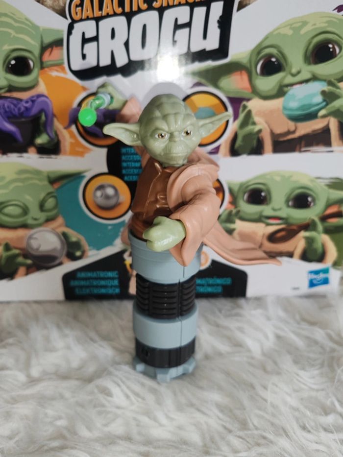 Star wars grogu animé et figurine Yoda - photo numéro 2
