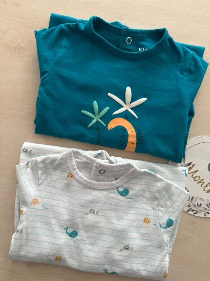 Lot de 2 pyjamas en jersey - bébé - taille 6 mois - photo numéro 2