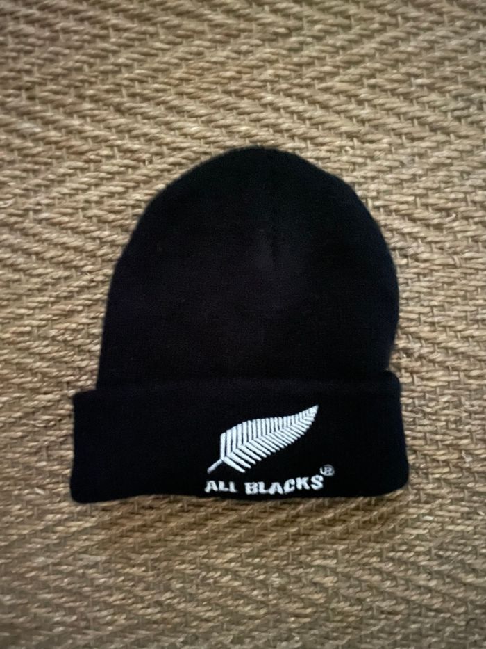 Bonnet bébé garçon All blacks