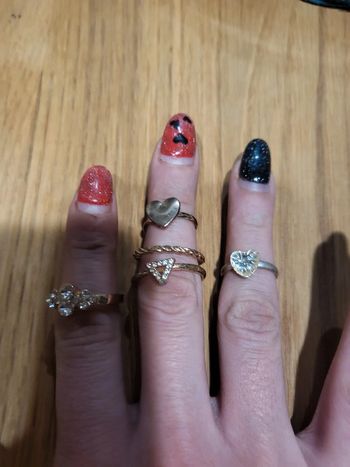 Lot de 5 bagues femme TU