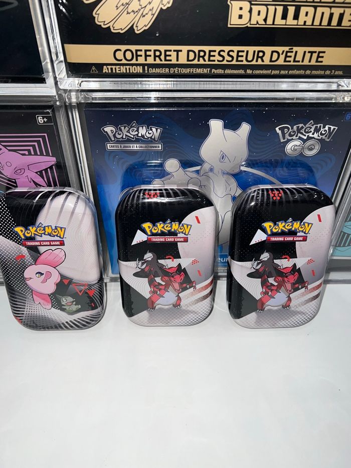 3 mini tins 10.5 foudre noire flamme blanche