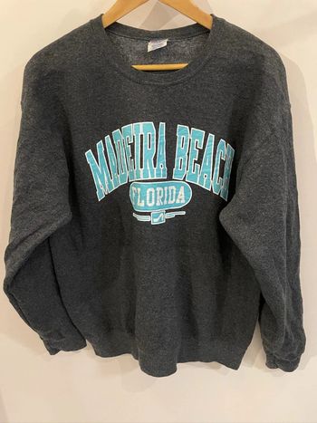 Crewneck Jerzees print grey Unisex L