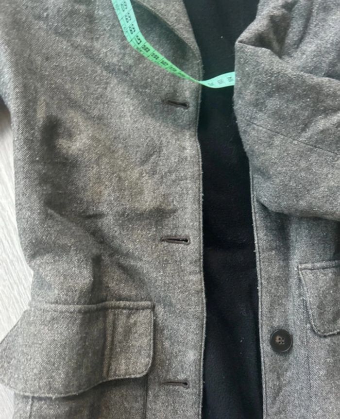 Long manteau d’hiver pour homme gris - photo numéro 7