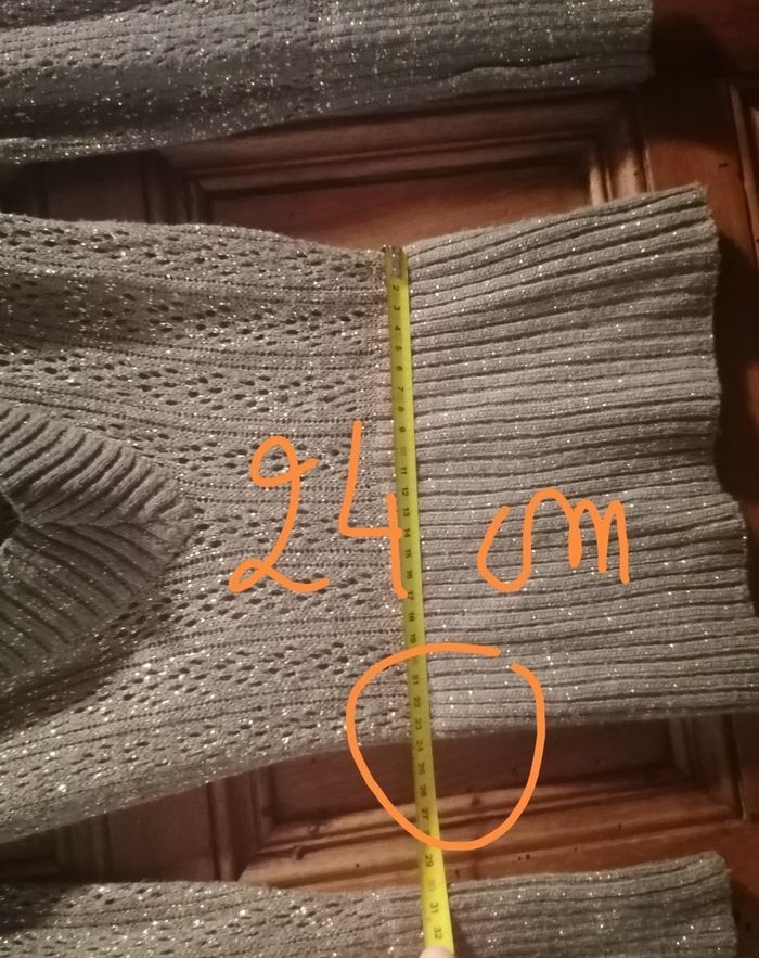 Pull coton col V plongeant femme S - photo numéro 8