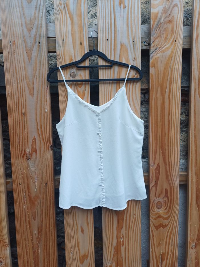 Joli débardeur oversize blanc Noémie & co taille S - photo numéro 3