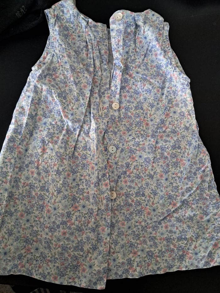 Blouse sans manches fleurie 9 mois Louis & Victoire - photo numéro 3