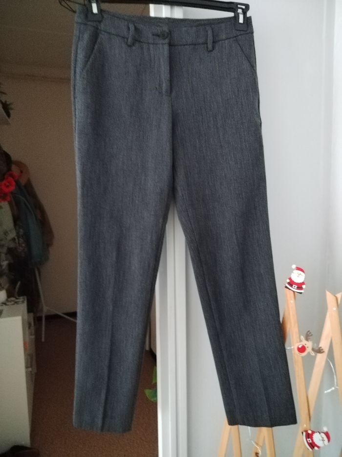 Pantalon gris chiné Stile Benetton