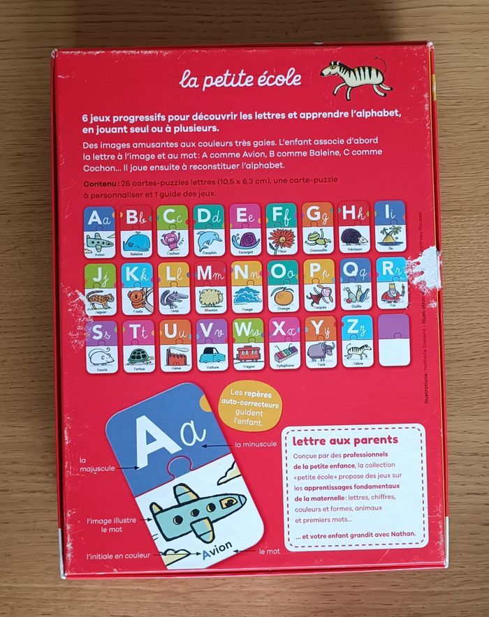 Jeu La Petite École Les Lettres Nathan 3 ans + - photo numéro 3