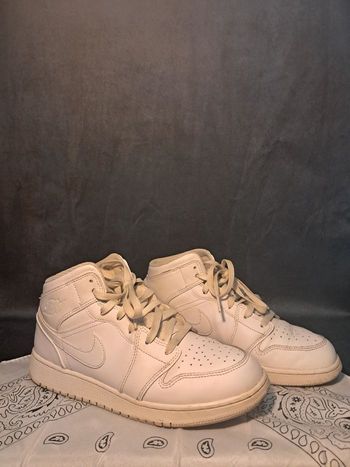 Air Jordan 1 Mid blanche – sneakers Jordan montantes