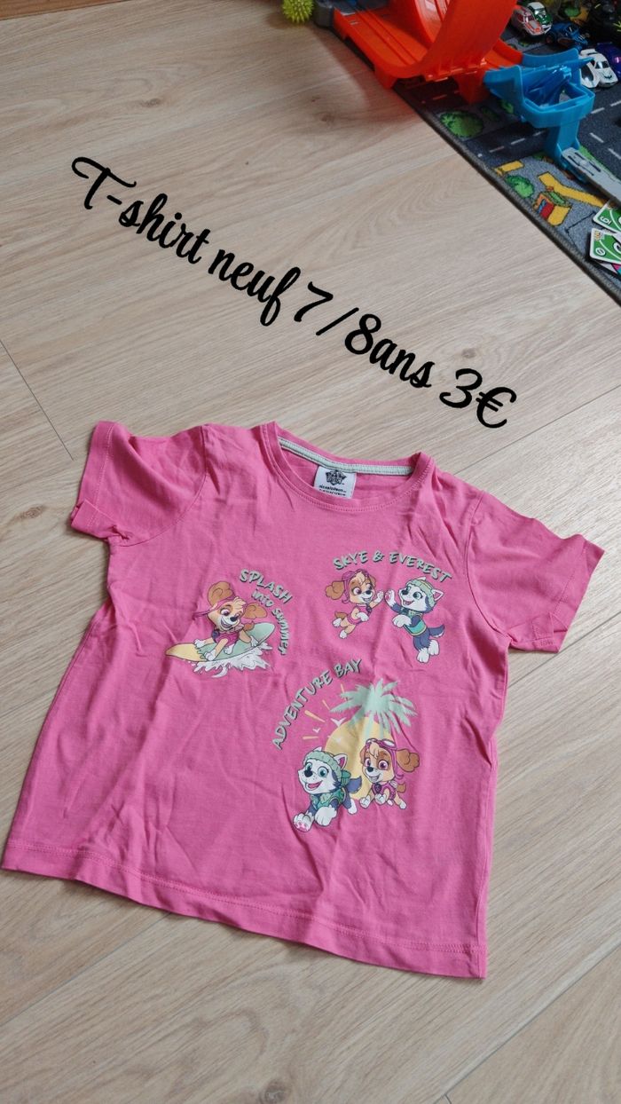 T-shirt pat'patrouille Neuf 7/ 8ans