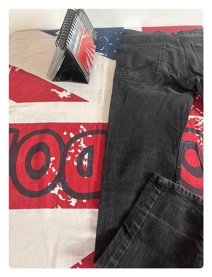 Jeans Lee noir chiné taille 38 slim - photo numéro 15
