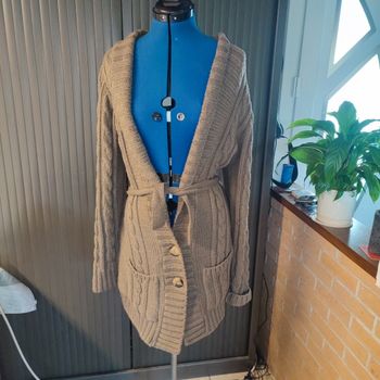 Gilet marron clair taille 2 / 40 / L cache cache