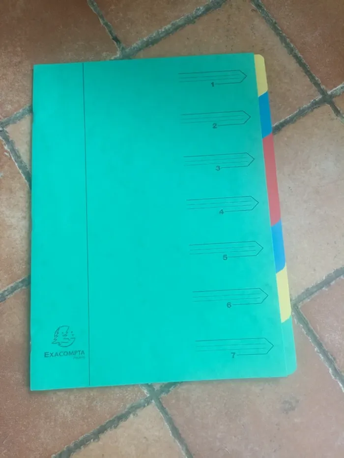 Pochette trieur verte