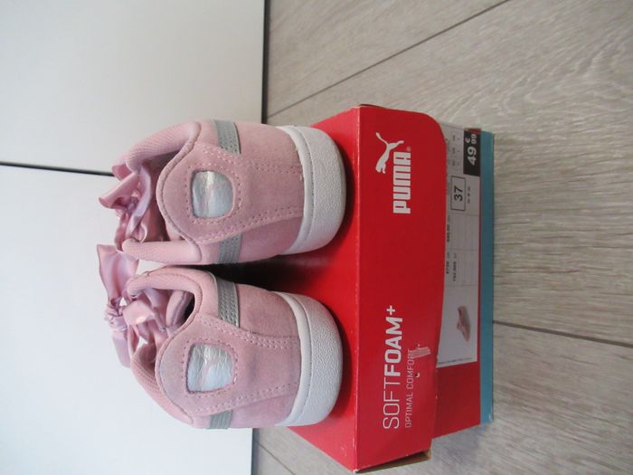 Baskets rose en daim avec lacets rubans soft foam PUMA Taille 37 - photo numéro 10