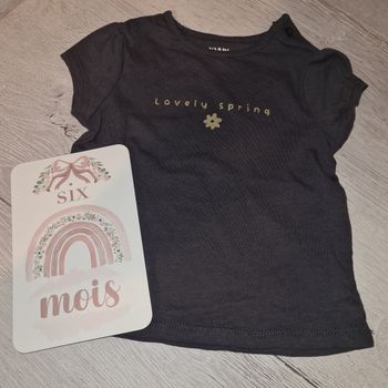 T-shirt manches courtes 6 mois kiabi